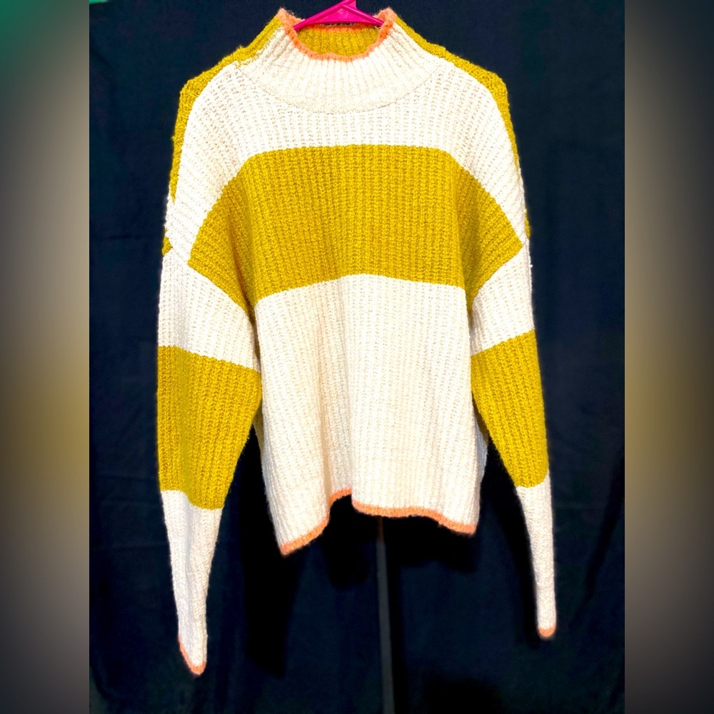OVERSIZED COLOR BLOCK SWEATER